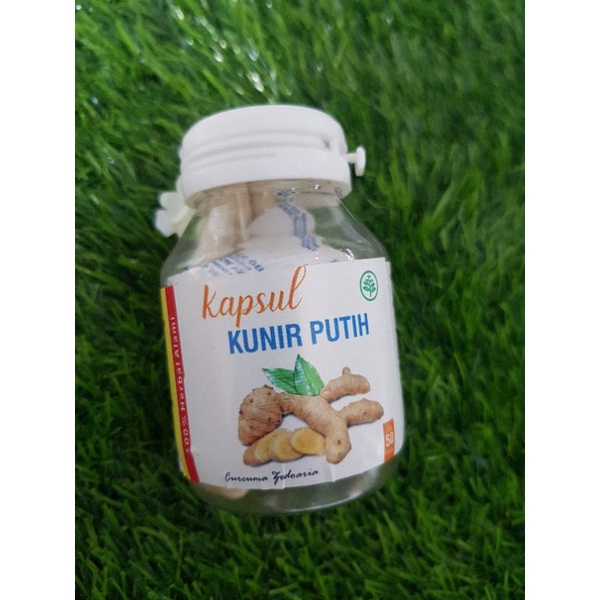 Kapsul Kunir Putih/Kunyit PutihDijamin Berkualitas Tinggi,Halal &amp; Higienis(AMAN UNTUK DIKONSUMSI) kapsul herbal kunir putih kunyit putih