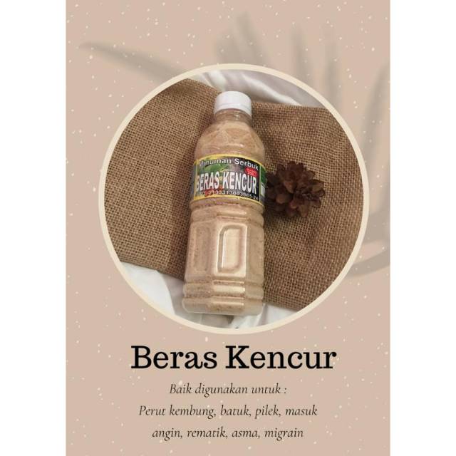 

BERAS KENCUR (Minuman Herbal tinggal seduh)
