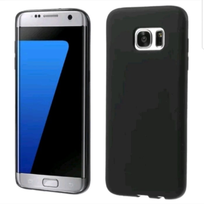 SAMSUNG S7 S7 EDGE  CASE SOFTCASE BLACK MY USER SILIKON HITAM FULL BLACK CASING COVER PELINDUNG BELAKANG SOFT  KARET SAMSUNG S7 EDGE