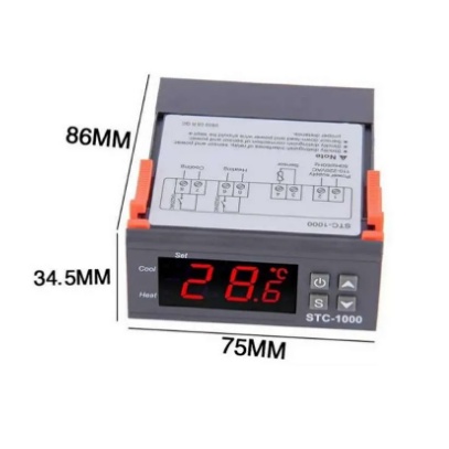 Thermostat Termostat Digital STC1000 STC-1000 STC 1000 Temperature Control Controller Suhu Mesin Tetas