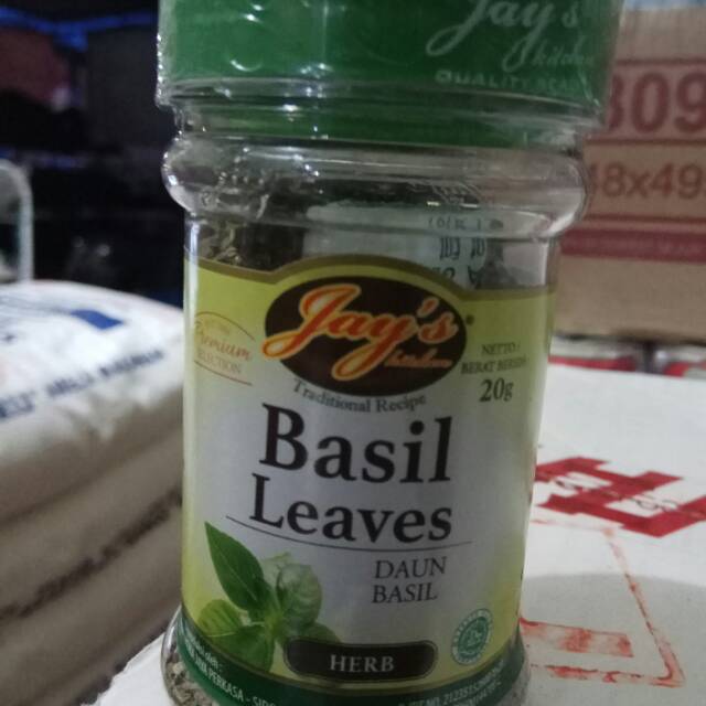 

Daun Basil packing ori 20 gr, merk Jay's murah, enak