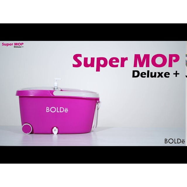 Alat Pel Lantai Bolde Super Mop Deluxe + | Kain Pelpelan Tongkat Pel Spin Mop Deluxe Plus