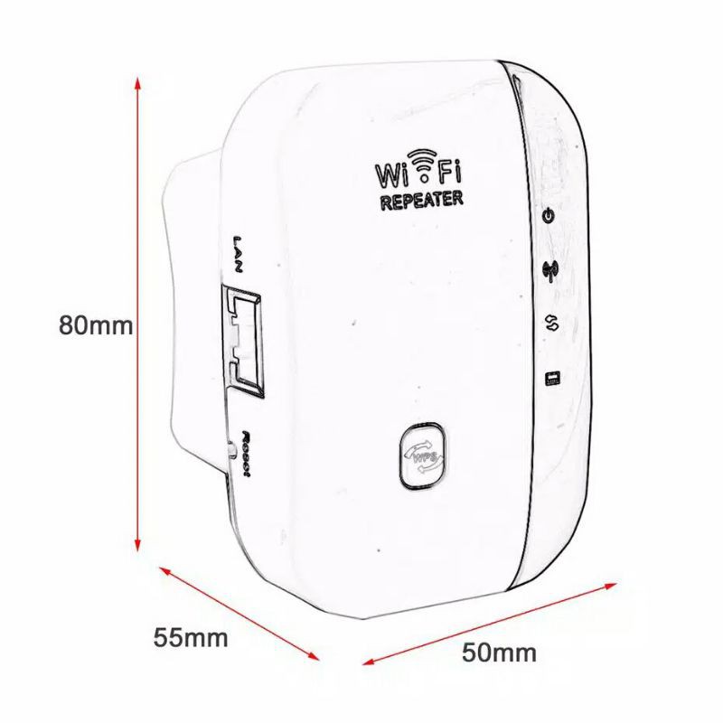 Penguat sinyal WIFI 300Mbps Wireless WiFi Signal Range Extender 802.11N/B/G Wifi Access Point