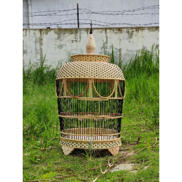 Sangkar burung perkutut rotan sintetis(tebok lepas)