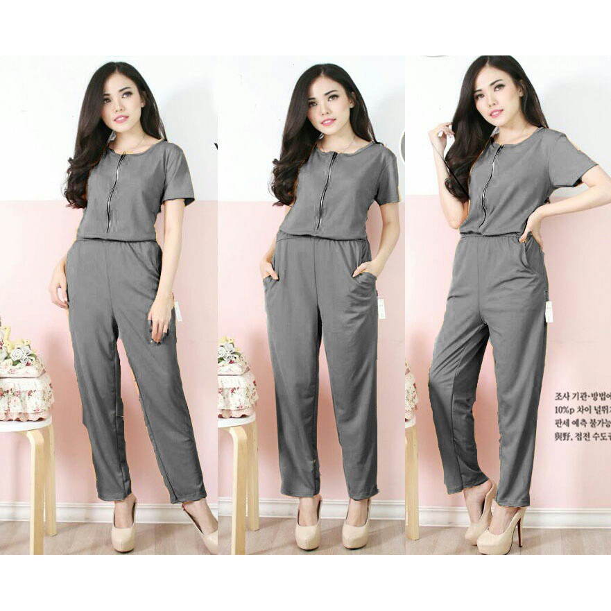 Baju Jumsuit Wanita Della Casual