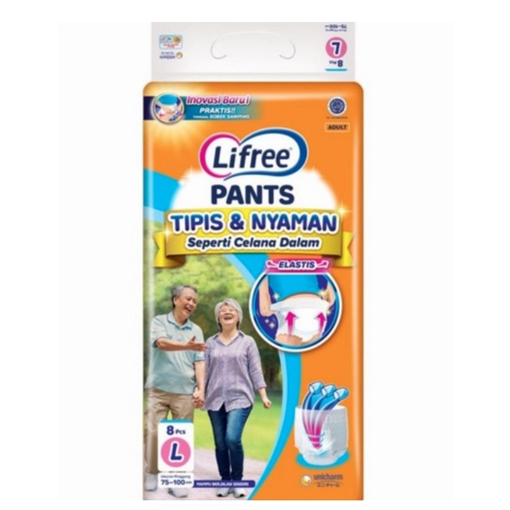 Lifree Pants L Popok Isi 8 pcs