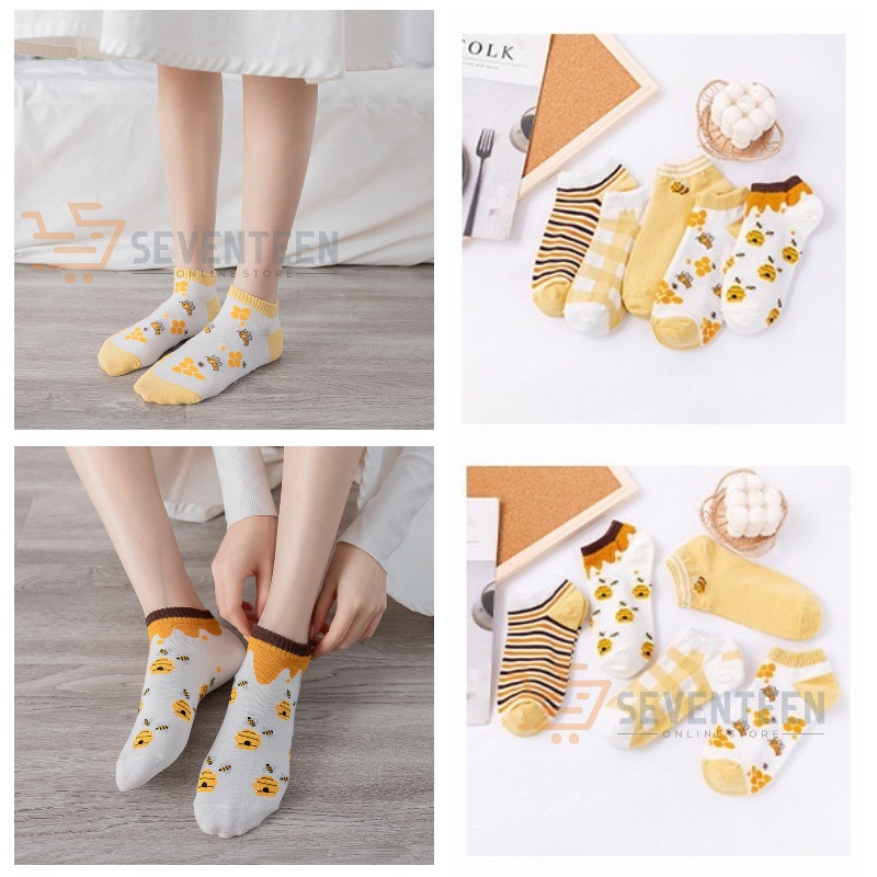 SEVENTEEN KAOS KAKI ANKLE CUTE KAOS KAKI PENDEK POLOS MOTIF SEMATA KAKI IMPORT KAOS KAKI MOTIF KARAKTER KAUS KAKI KOREA STYLE KAOS KAKI BERUANG