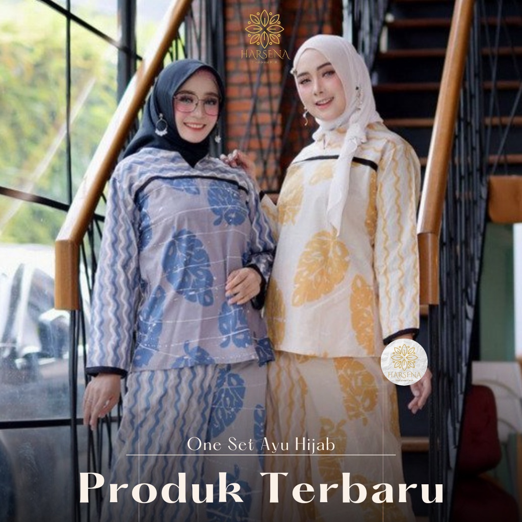 ONE SET HIJAB AYU BATIK PEKALONGAN JAWA TENGAH