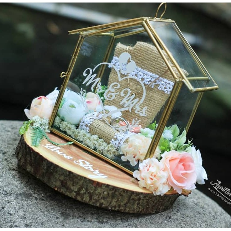 Kotak Perhiasan | Kotak Cincin | Ringbox Home Premium White