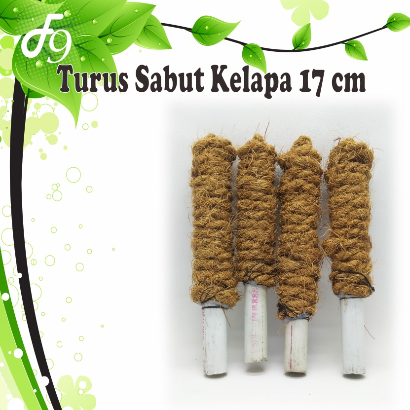 Turus Penyangga Tanaman Sabut Kelapa 17 cm 40 cm 75 cm