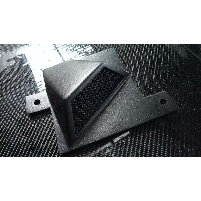 cover radiator PCX 160 fiberglass berkualitas hitam doff