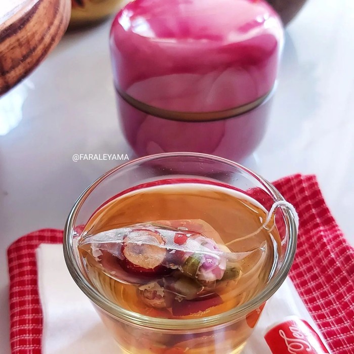 

(BISA COD) Longan Red Dates & Goji Berry Tea - Merah Muda