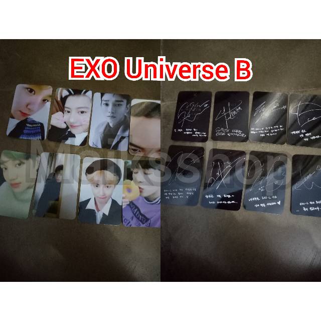 Exo Universe All Version Photocard Kpop