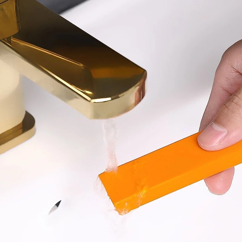 Sikat Pembersih Cermin / Ubin Portable Bahan Karet Anti Karat / Gores Untuk Dapur / Kamar Mandi