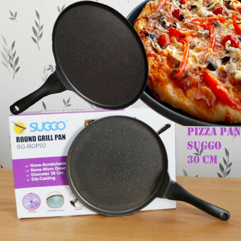 SUGGO - Round Grill Pan Pizza / Panggangan Teflon