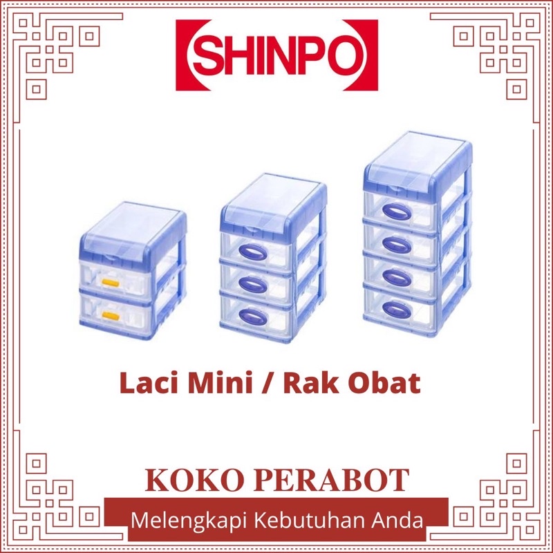 Laci Mini Shinpo Laci susun Laci Obat Rak obat