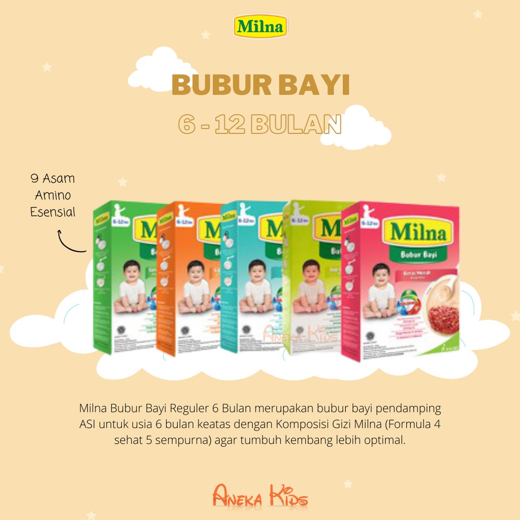 Milna bubur bayi 6-12 bulan