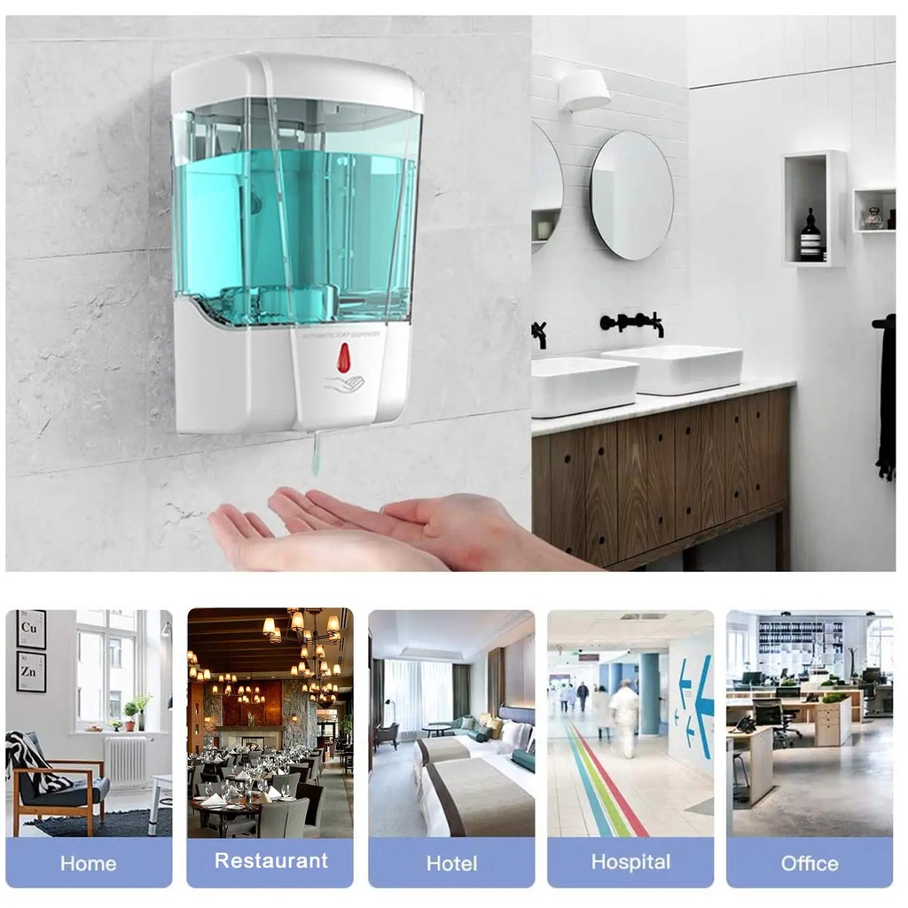 Dispenser Sabun Otomatis Sensor Tempat Hand Sanitizer Soap Automatic