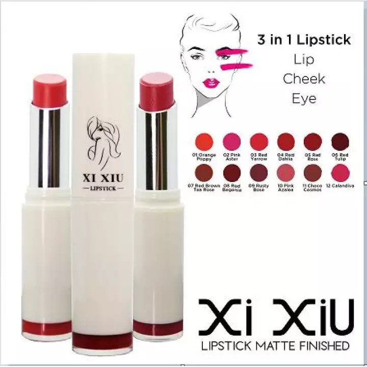 XI XIU LIPSTICK MATTE FINISHED 3.8GR