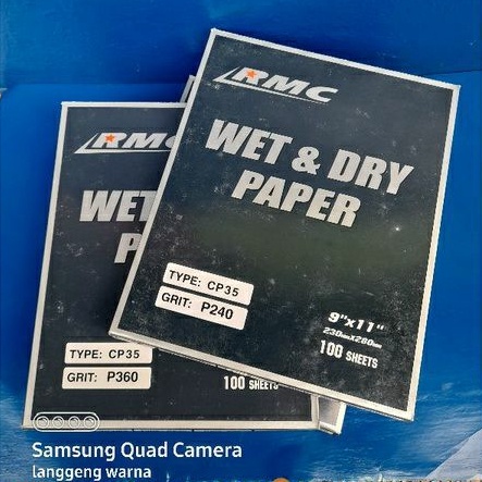 Amplas Kertas Gosok RMC CP35 grit 120 150 220 240 360 400 500 600 800 1000 1500 2000