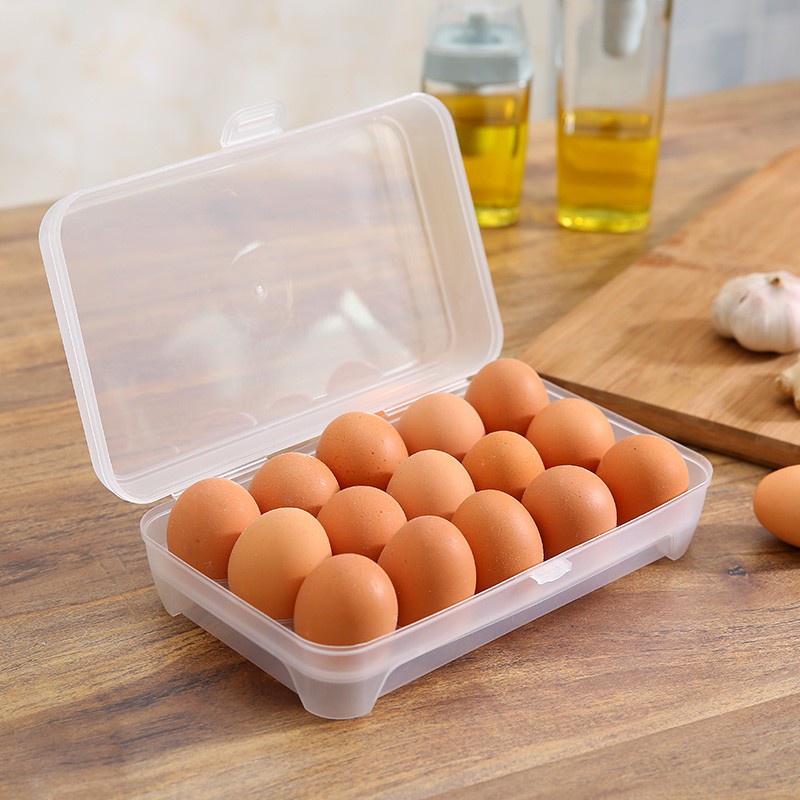 KOTAK TEMPAT SIMPAN MENYIMPAN PENYIMPANAN TELUR EGG BOX ORGANIZER 15 LUBANG PRAKTIS DAN RAPI VA240