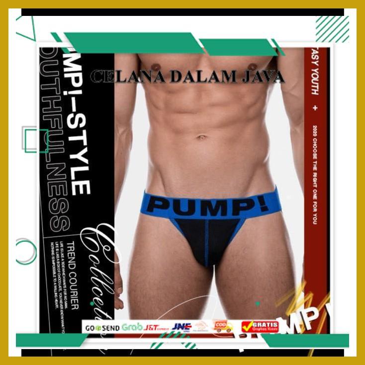 BEST SELLER PUMP PAKAIAN DALAM PRIA TANGA CELANA DALAM PRIA SEXY HITAM BIRU COTTON KUALITAS TINGGI 