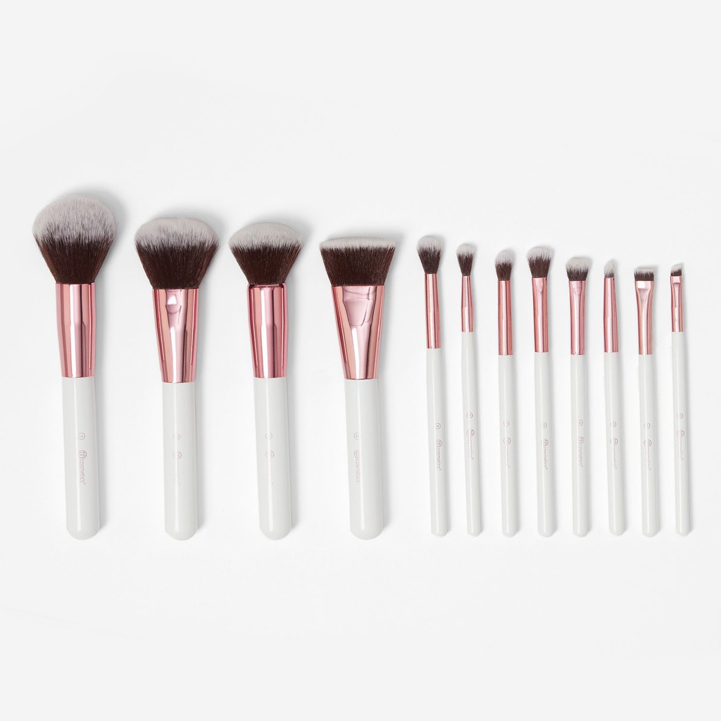 BH Cosmetics Crystal Quartz 12 Pcs Brush Set Bonus Bag