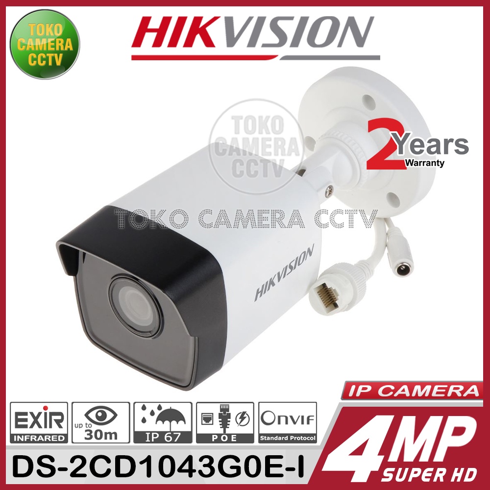 PAKET CCTV IP CAMERA HIKVISION 4MP 4 CHANNEL 3 KAMERA
