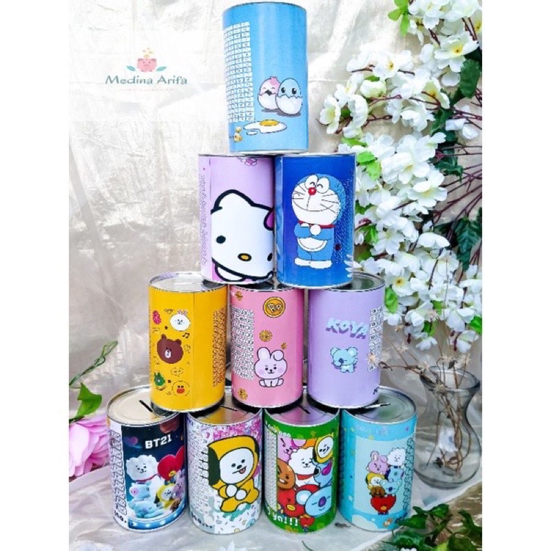 Celengan Target Viral get 1 juta - 20 jt BTS ukuran 14 x 8,5 cm (Packing Aman)