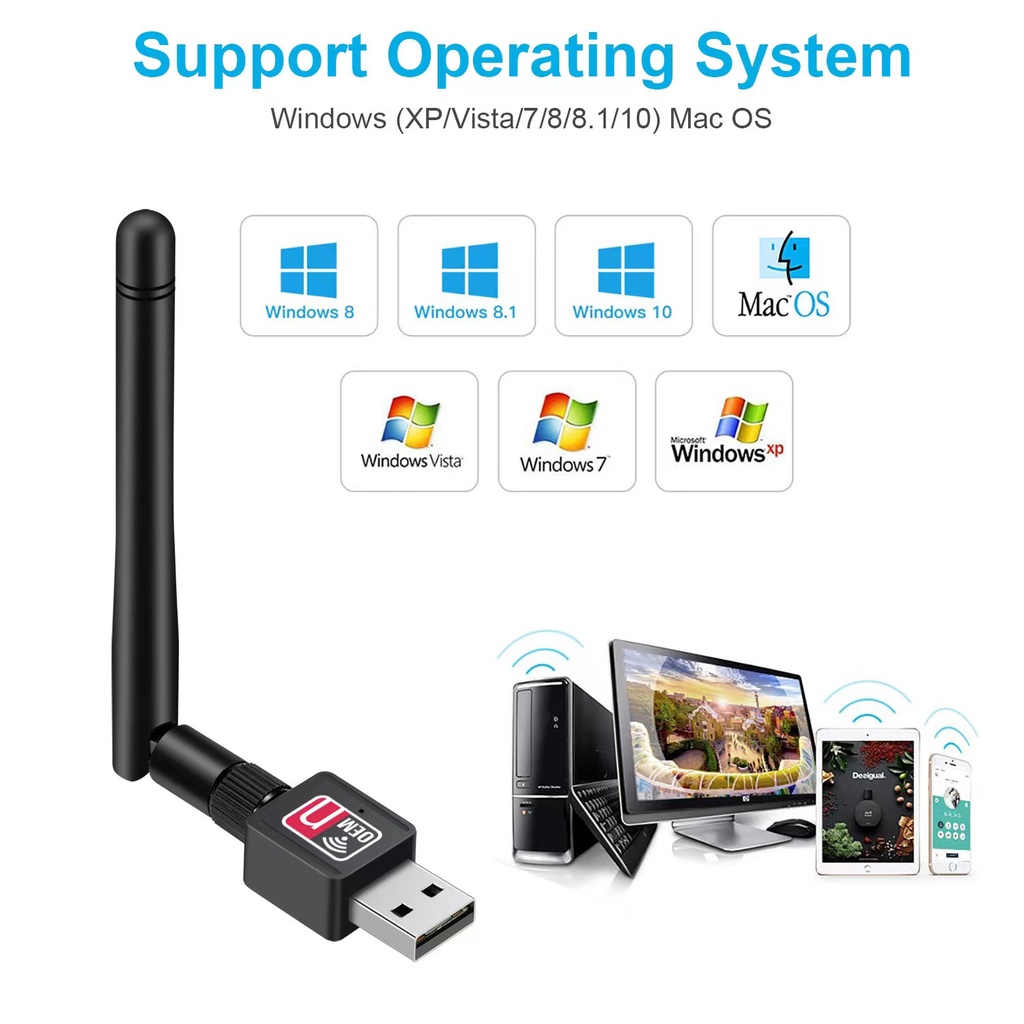 [MOUSE TOKO] WiFi Wireless USB Adapter / USB Dongle WiFi MT7601 / USB WIFI Adapter