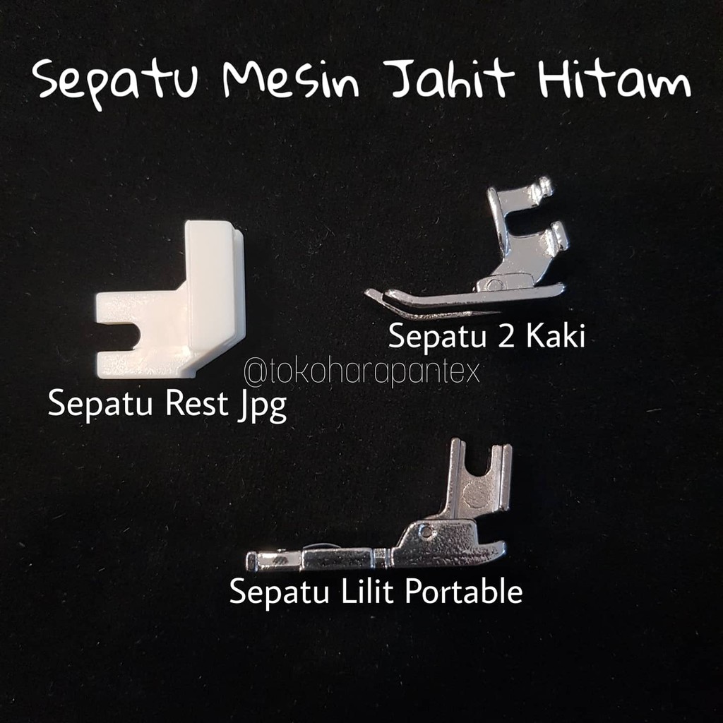 Sepatu Mesin Jahit Hitam