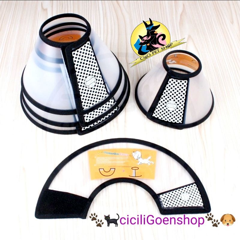 ukuran 1  pelindung Corong Penutup Leher Anjing Kucing Elizabeth cone Pet Protection cone dog cat Kelinci