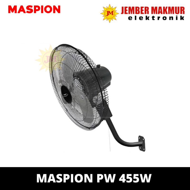 Maspion Wall Fan Besi Alumunium 18 inch PW 455W power fan maspion industrial fan maspion garansi resmi MASPION WALL FAN / KIPAS ANGIN PW455 W / PW 455 W / PW-455 W (18 INCH) GARANSI RESMI