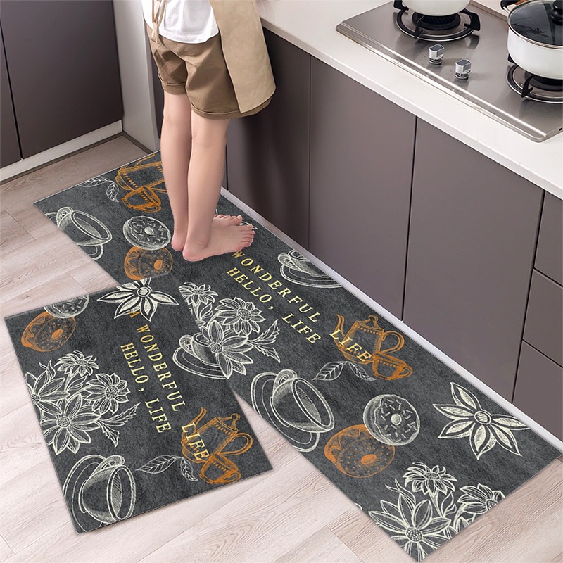 2in1 Kitchen Floor Mat / Keset Alas Lantai Rumah Dapur Anti Selip CMB