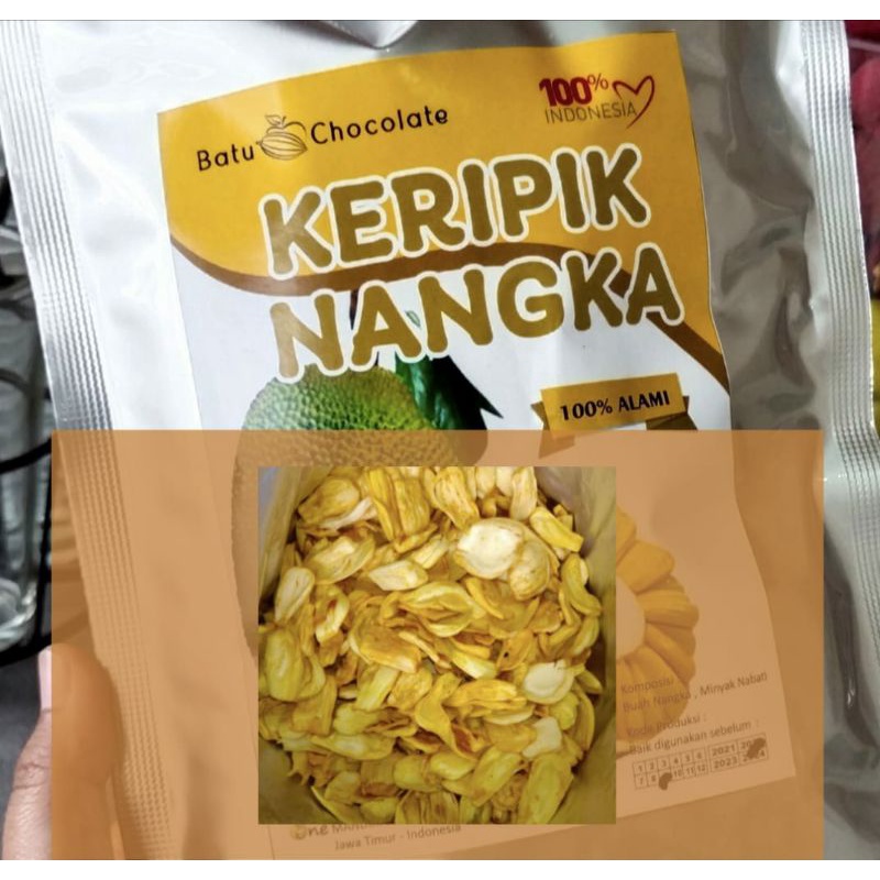 One Mandiri Sukses - Keripik Nangka Kualitas Super ( Isi : 1 Kg  ) ~ Oleh Oleh Khas Malang Batu