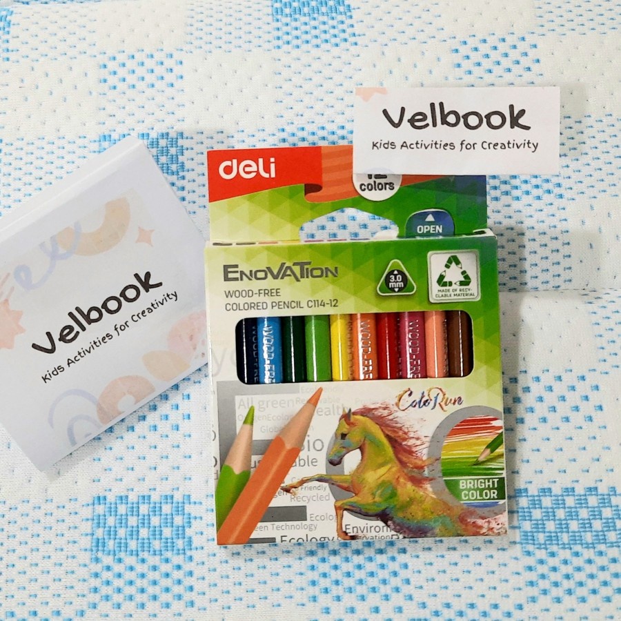 

Pensil Warna 12 warna Deli color pencil 12 colors