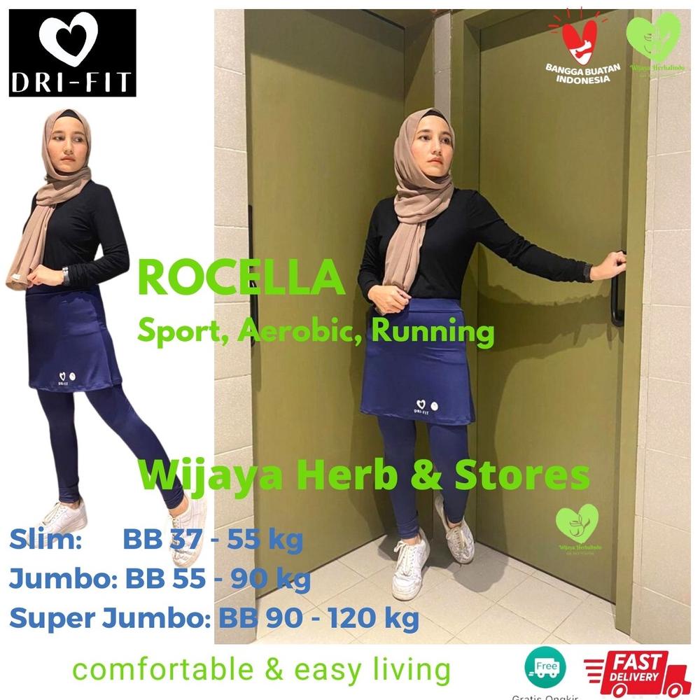 Celana Senam Zumba Wanita / Legging Rok Olahraga Wanita Ukuran Slim Hingga Super Jumbo Celana Rok Se