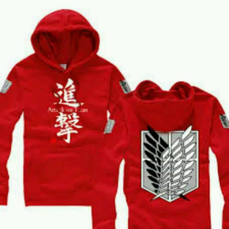 sweater  hoodie anime attack on titan aot