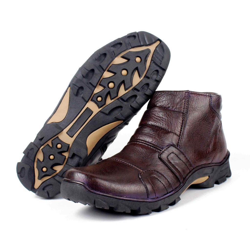 OBRAL Sepatu Boots Pria Kulit Asli Virale  - Sepatu Boots Pria Casual STG 021 CK