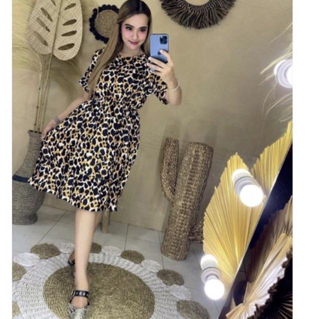[MTR.02Jl22p] DRESS Jumbo DASTER MANOHARA LD 110, LD 120 BIGSIZE BALI LEOPARD