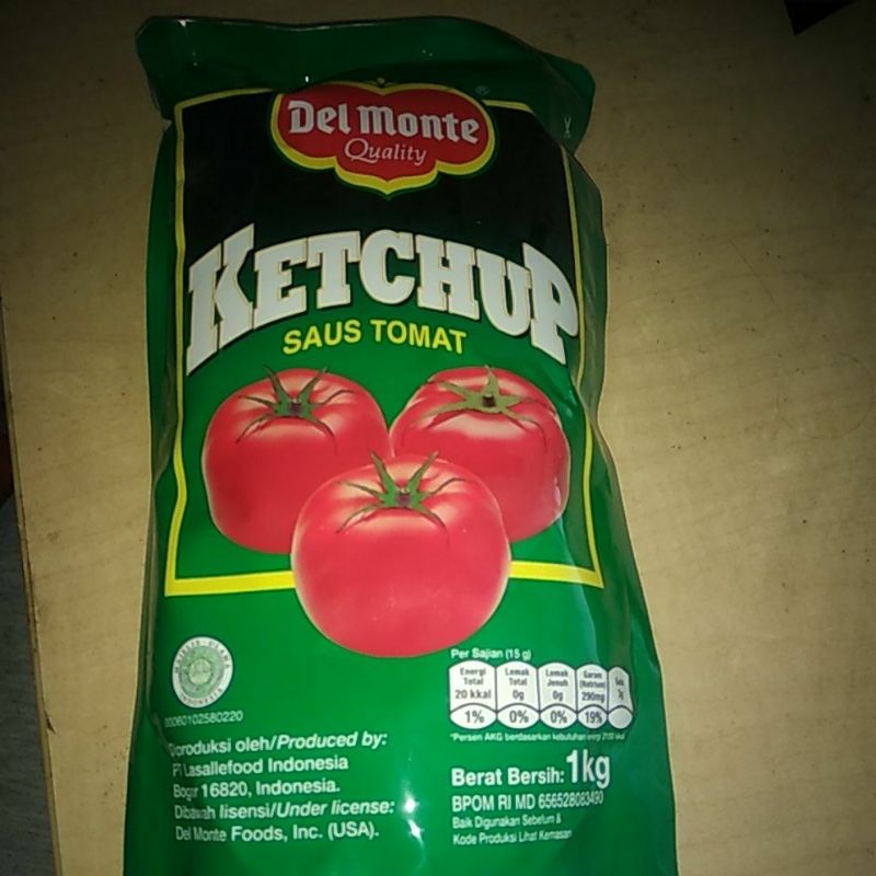 

Delmonte ketchup saus tomat 1kg