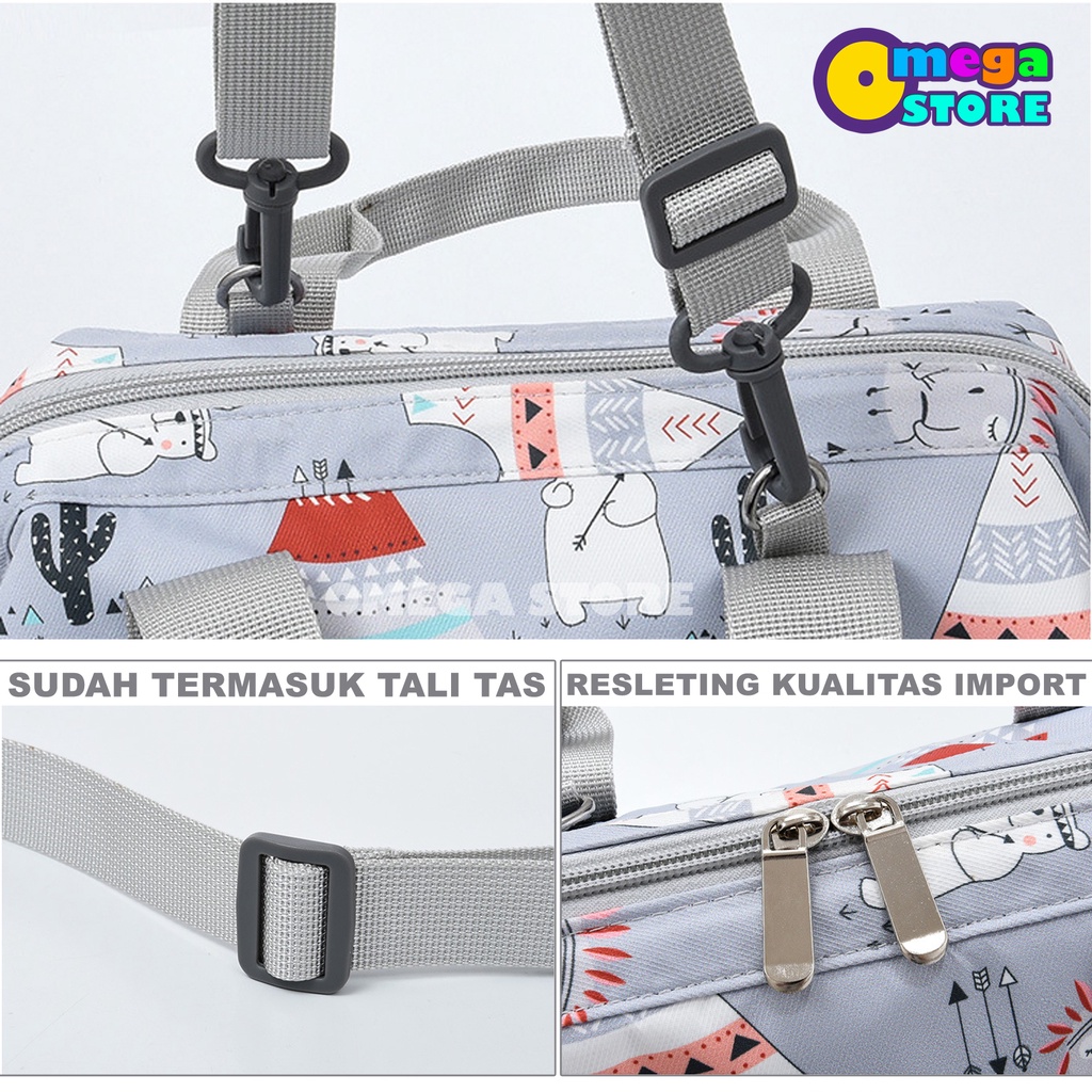 [O&amp;S] Tas Ransel Wanita Diaper Bag Tas Perlengkapan Bayi Mom&amp;Baby Bag Multi-Function Waterproof-OS231