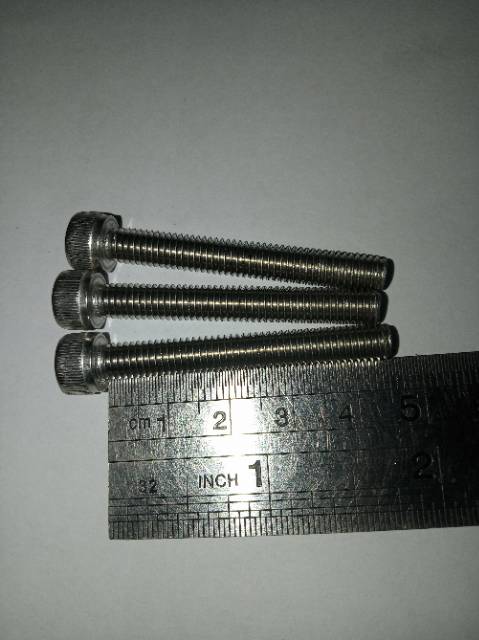 Baut L M6 x 45(4.5cm) stainless 304