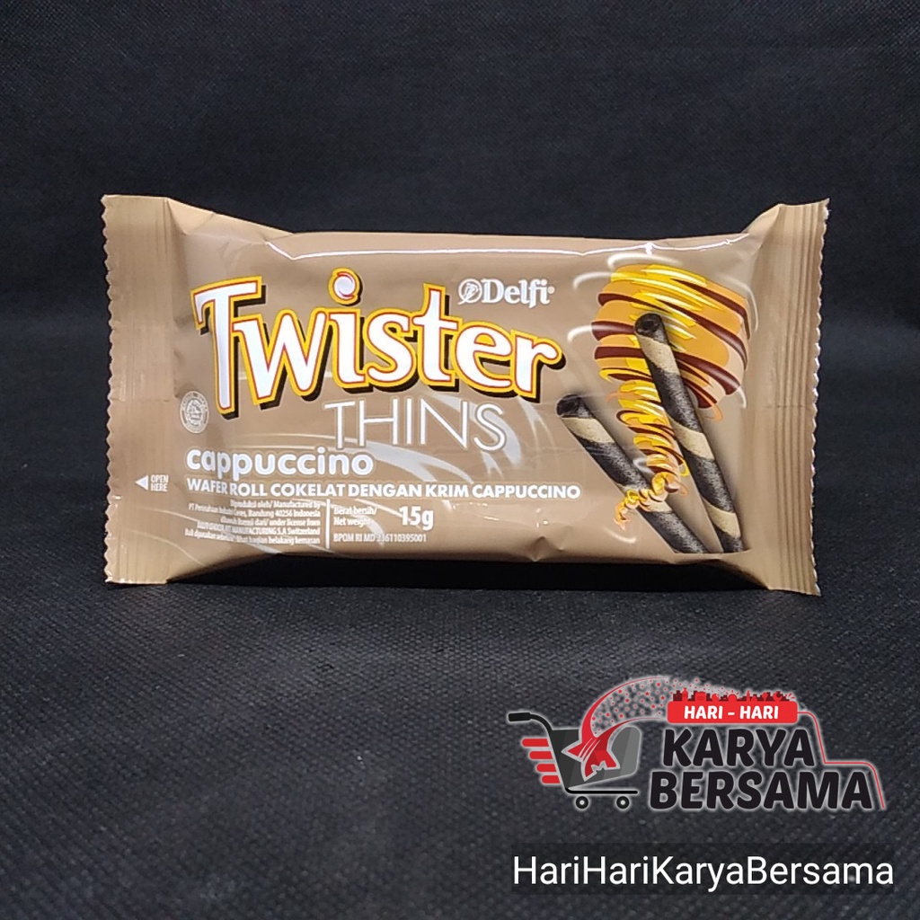 

DELFI TWISTER THINS WAFER ROLL CAPPUCCINO 15GR