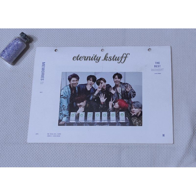 BTS memories 2018 - Postcard + frame BTS (damage)