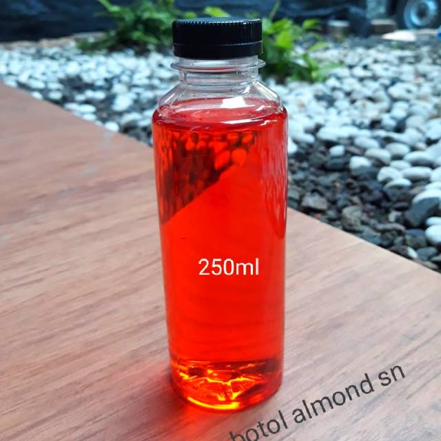 Botol Almond 250ml SN / Botol Jus 250ml/ botol PET 250ml