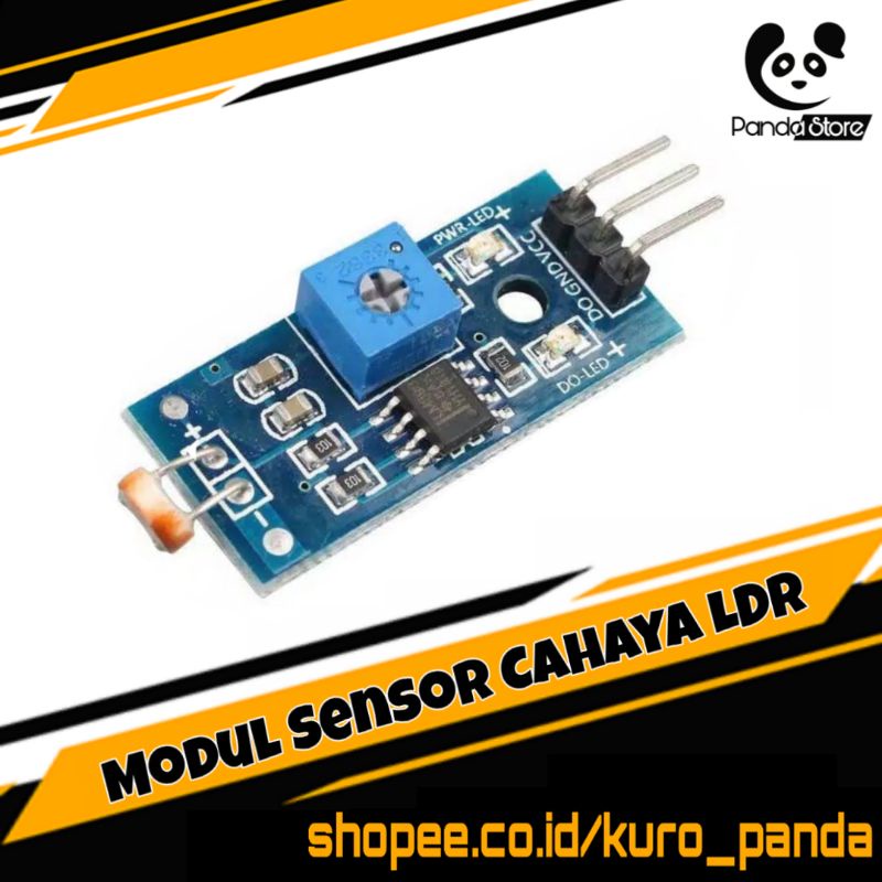 Jual Modul Sensor Cahaya Dengan LDR Light Sensor Module Photosensitive ...
