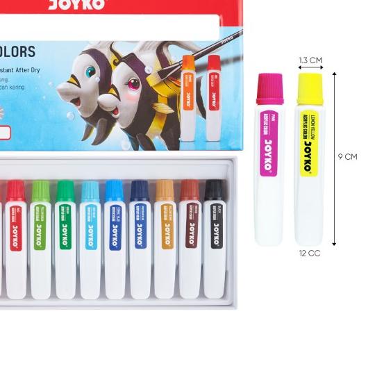 

➯ Cat Akrilik Acrylic Color Joyko ACC-12ML - ACC-12ML-12Wrna ❂