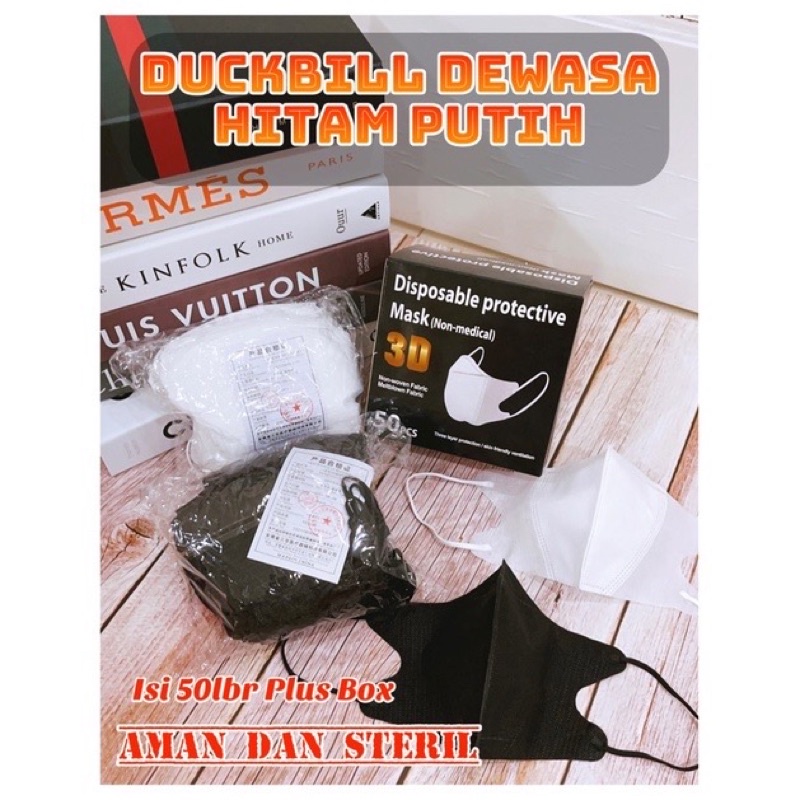 [BIG SALE] Masker Duckbill Dewasa 3ply isi 50pc