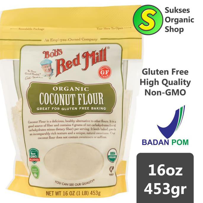 

Organic Coconut Flour/Tepung Kelapa Keto | Bob'S Red Mill | 453Gr